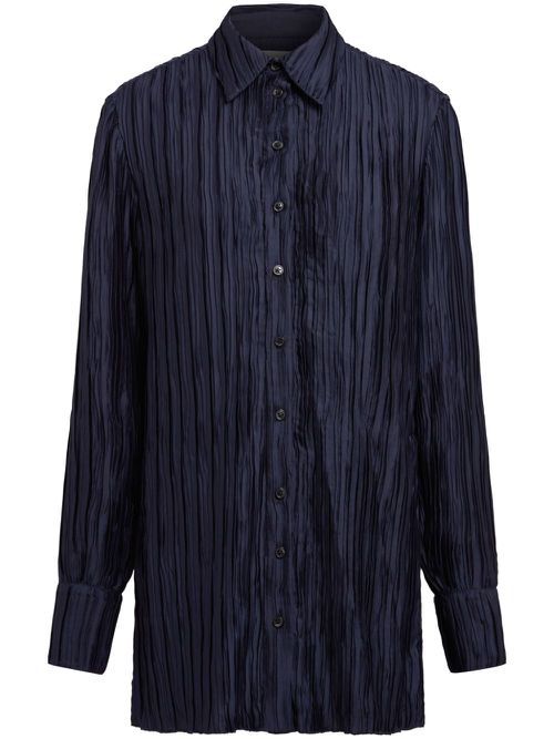 Marley pleated shirt - Blue