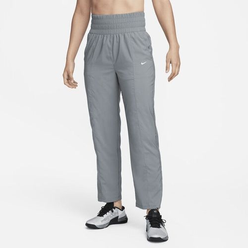 Dri-FIT One Pants Women's Gray Ultra High-Waist Elastic Waist Active FTS434