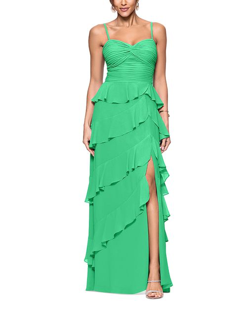 Chiffon Tiered Ruffled Dress - Exclusive