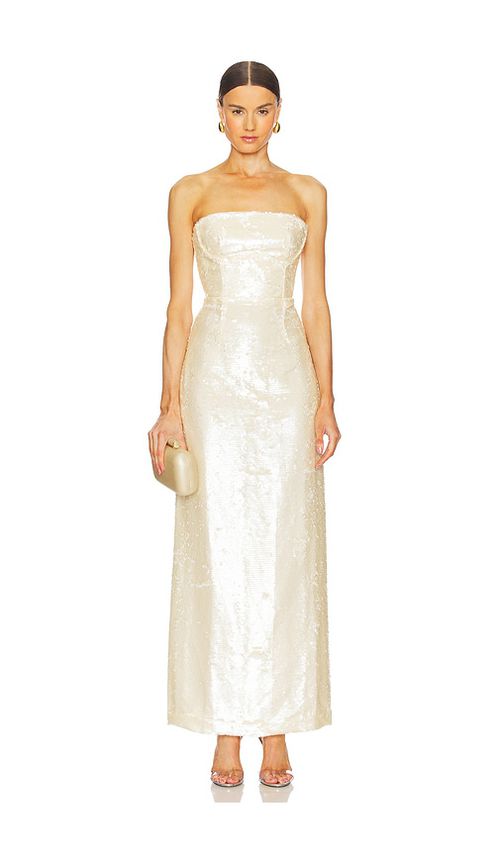 Sabina Musayev KLEID SOLANCE in Ivory. Größe XS. Also in