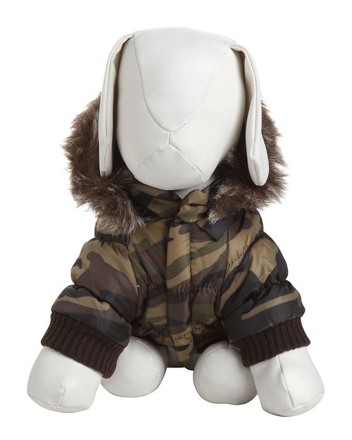Metallic Fashion Pet Parka Coat
