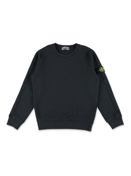 Diagonal fleece sweatshirt - Black