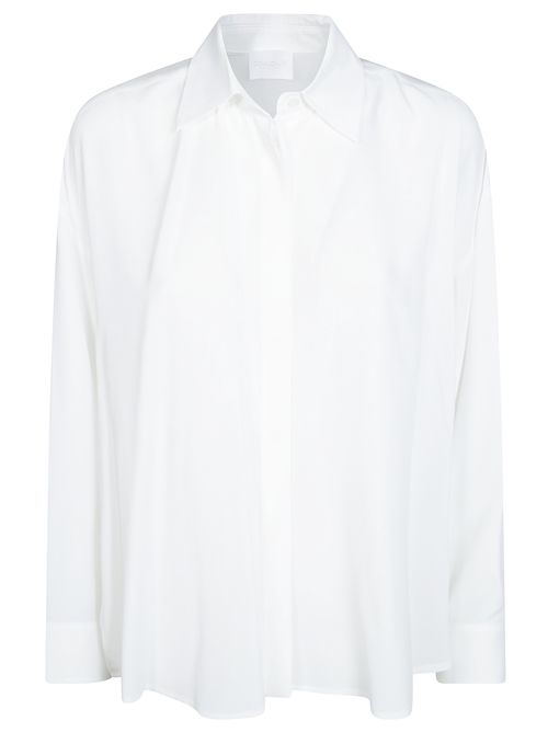 Oversized Silk-Blend Crepe of Chine Shirt
