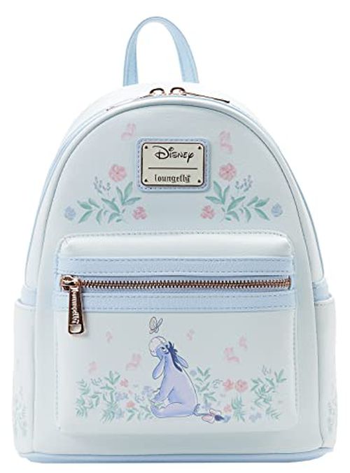 Loungefly Eeyore Mini Backpack Handbag Floral Print Double Strap Shoulder Bag