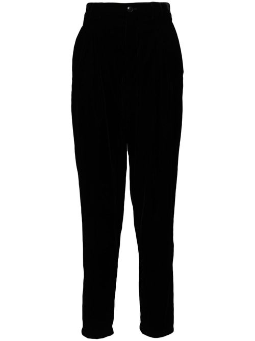 Velvet trousers - Black