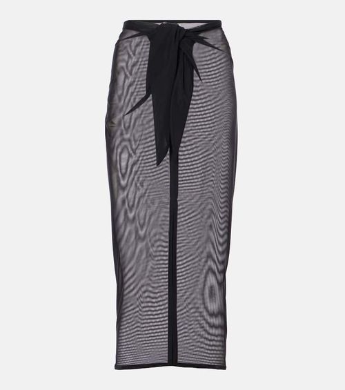 Karla Colletto Mesh beach cover-up