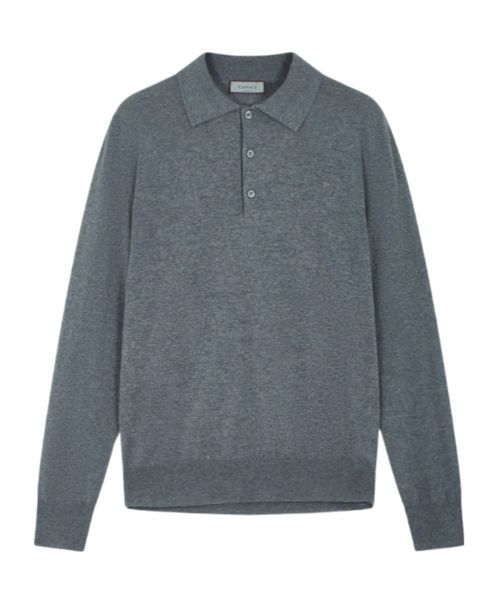 Long-sleeve polo shirt