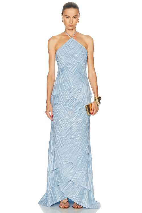 Cult Gaia Marsla Dress in Coastal - Baby Blue. 8 also in