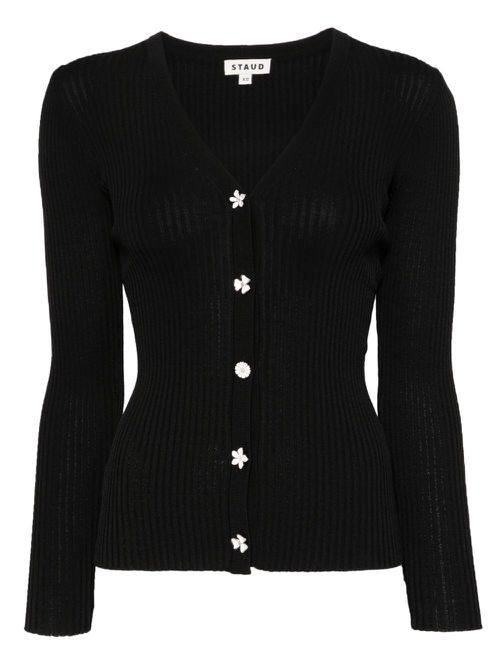 STAUD Cargo cardigan - Black