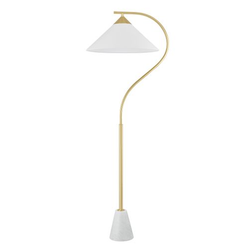 Aged Brass Floor Lamp from the Bianca Collection