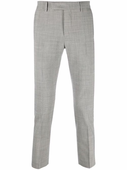 Cropped tailored trousers - Black