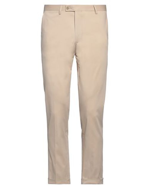 Man Pants Beige Size 34 Cotton, Polyester, Elastane