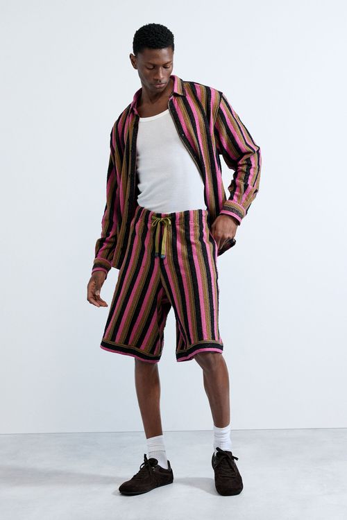 Striped Knit Bermuda