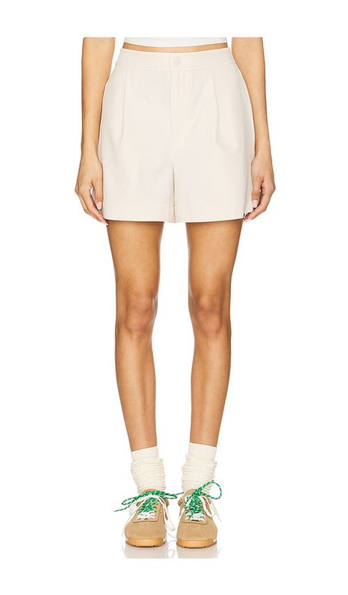 Varley Mariya Easy Pleat Short in Cream.  XL. Also in L