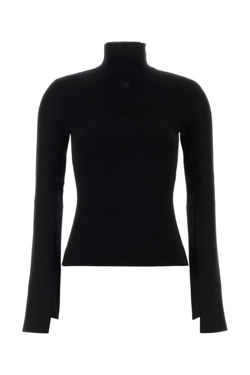 Mocknecksweater Sweater — Black