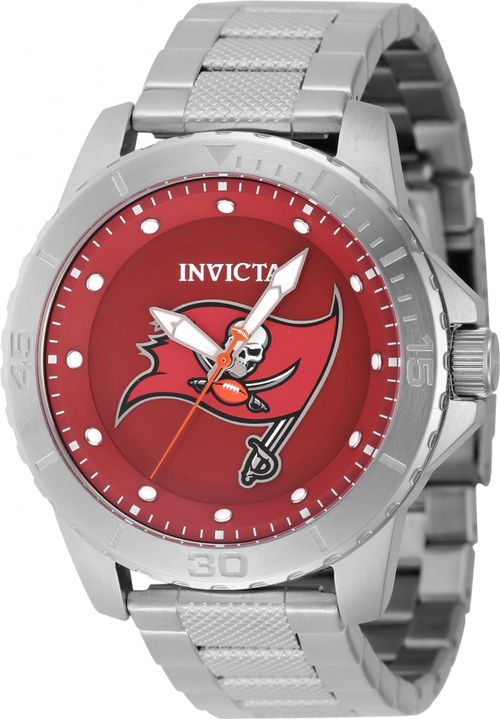 Nfl Tampa Bay Buccaneers Quartz Red Dial Mens Watch 48090