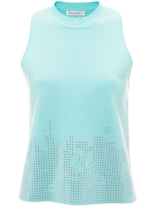 Studded tank top - Blue