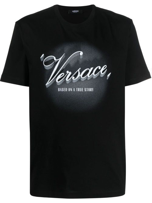 Logo-print cotton T-shirt - Black