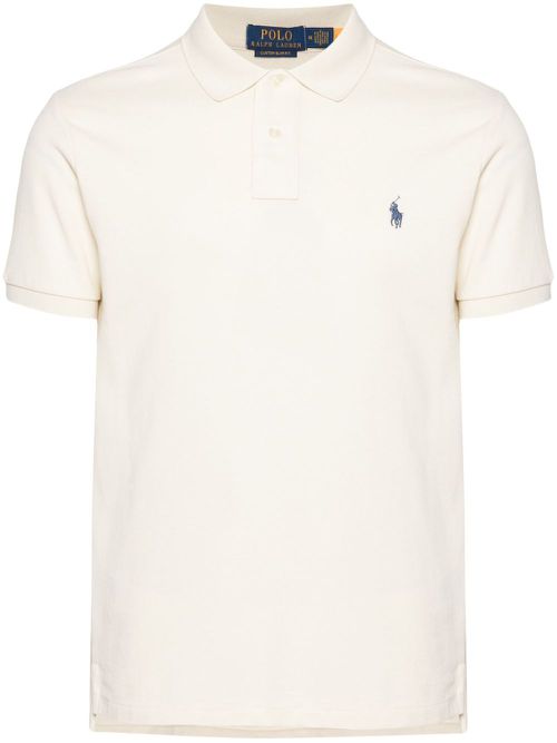 Polo Pony-motif polo shirt - Neutrals