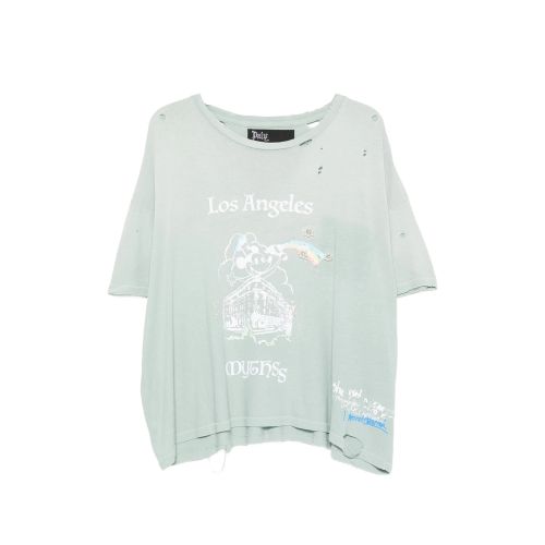 Distressed Graphic-print T-shirt