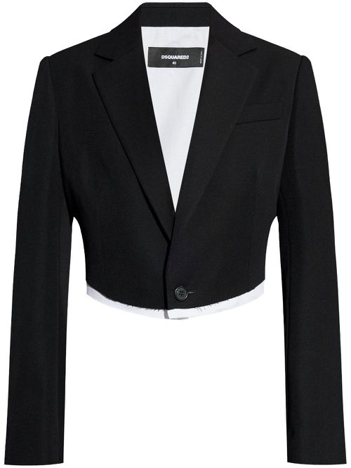 Raw-finish blazer - Black