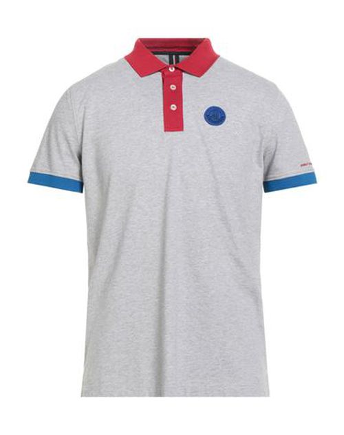 Man Polo shirt Light grey Size L Cotton, Elastane