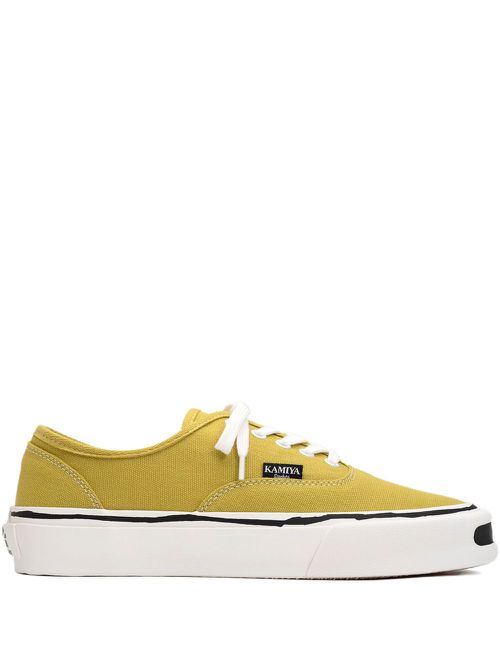 Herc canvas lace-up sneakers - Yellow