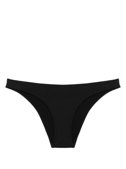 Logo-print bikini bottom - Black