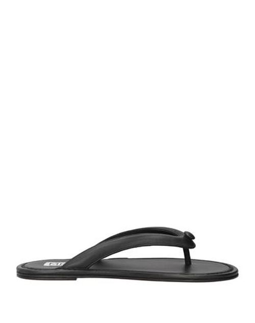 Woman Thong sandal Black Size 10 Leather