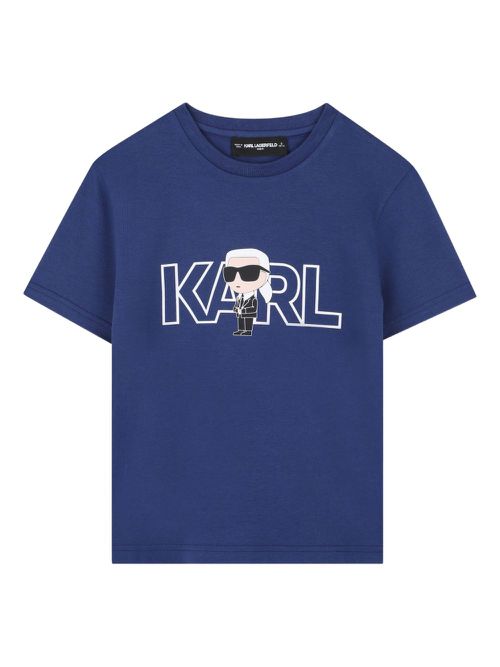 Graphic-logo T-shirt - Blue