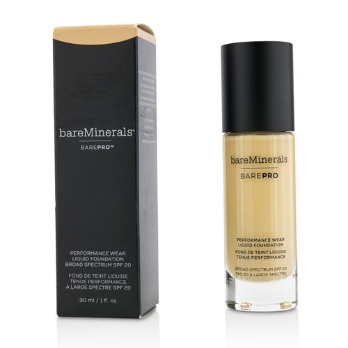 BAREPRO Performance Wear Liquid Foundation Broad Spectrum SPF 20 - Sateen 05 for fair cool skin w/ pink undertone