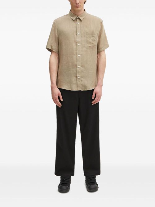 Bellini short-sleeve pocket shirt - Neutrals