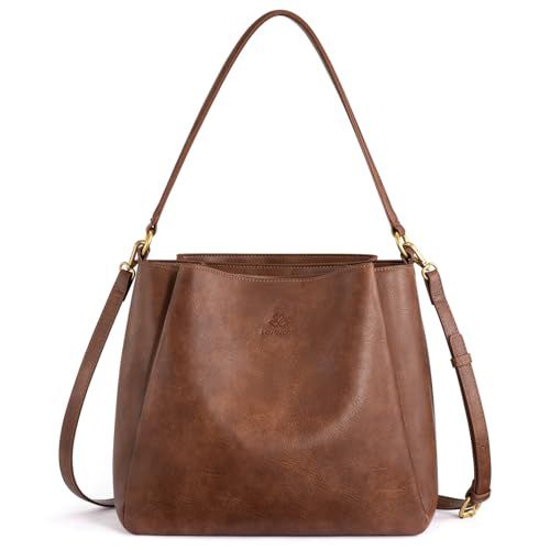 LOVEVOOK Hobo Crossbody Bag for Women with Three Large Compartments