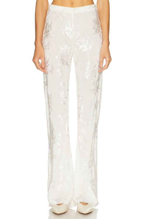 HEMANT AND NANDITA Bias Pant in Ivory - Ivory. L also in