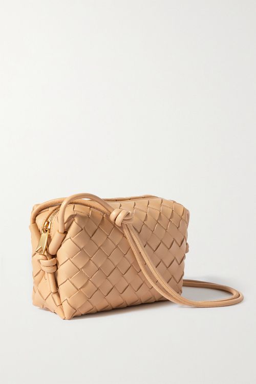 Loop Mini Intrecciato Leather Shoulder Bag - Neutrals