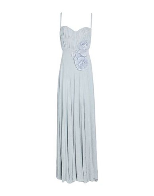 Woman Maxi dress Light blue Size 6 Viscose, Polyester, Polyamide, Elastane