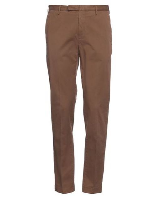 Man Pants Brown Size 40 Cotton, Elastane