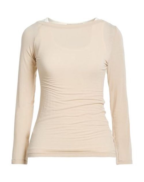Woman Top Beige Size S Viscose, Polyamide, Elastane, Cashmere