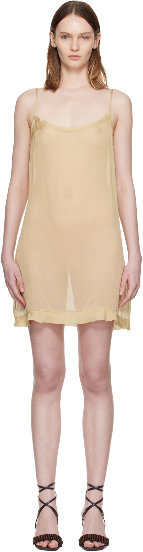 Beige Enos Minidress