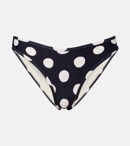 Lulu polka-dot bikini bottoms