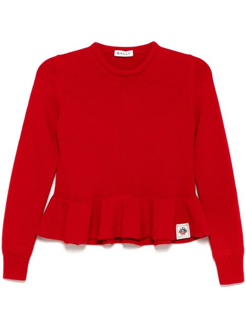 Crew-neck jumper - Red