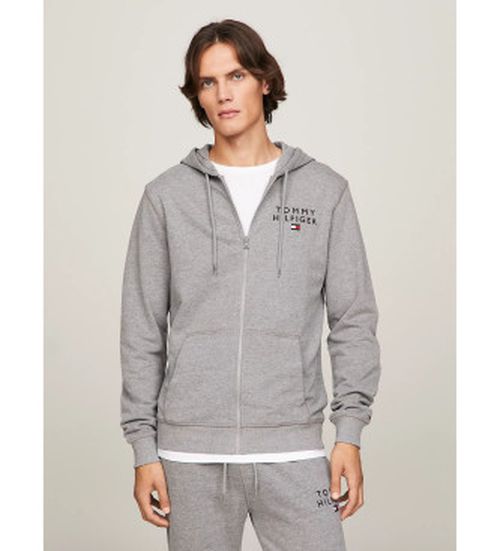 Tommy Hilfiger for man. UM0UM02879 Hooded Sweatshirt with Logo grey (XXL), Casual, Cotton, Long sleeve