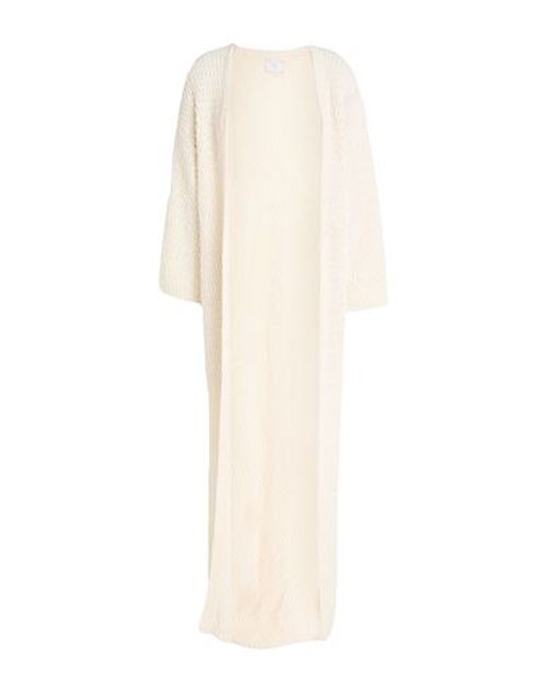Woman Cardigan Cream Size XL Cotton, Polyamide