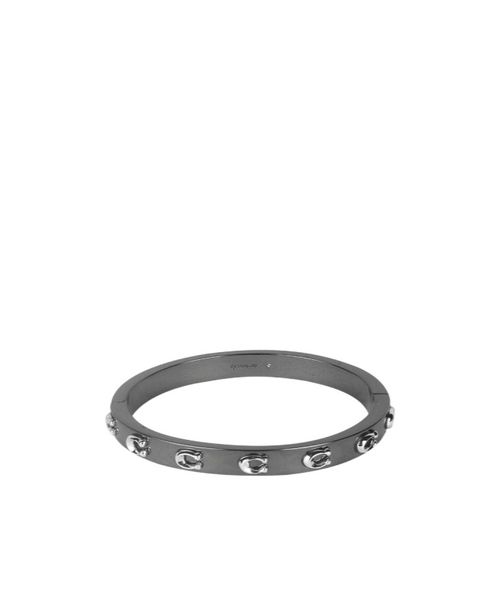Hinged Peg Logo Bangle Bracelet