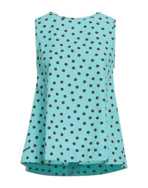 Woman Top Turquoise Size 4 Cotton