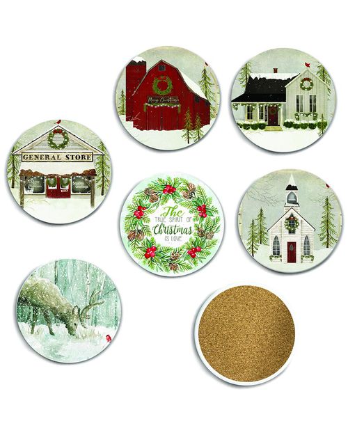 6pc Ceramic Coaster Set
