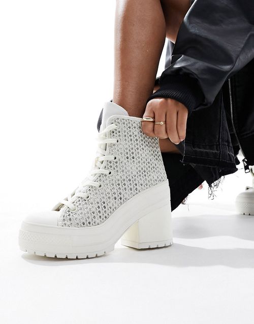 Chuck 70 De Luxe Heeled sneakers in white