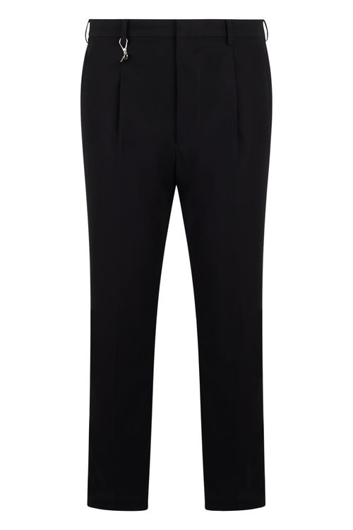 Classic-Cut Tailored Trousers - Regular Fit
