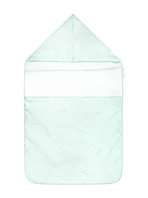 Zigzag-print sleep nest - Blue