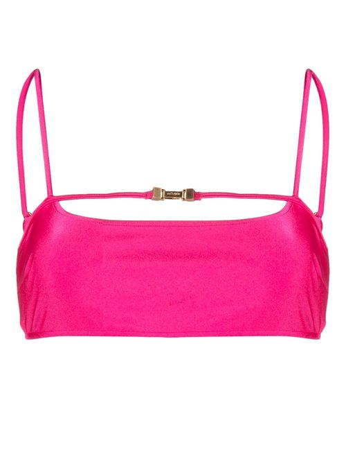 Chest strap-detail bikini top - Pink